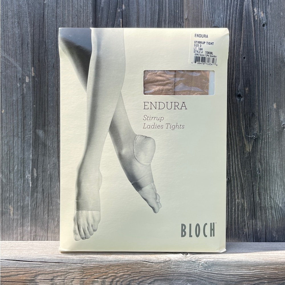 Bloch Endura Stirrup Ladies Tights ~ Light Tan ~ SZ D ~ Style TO938L